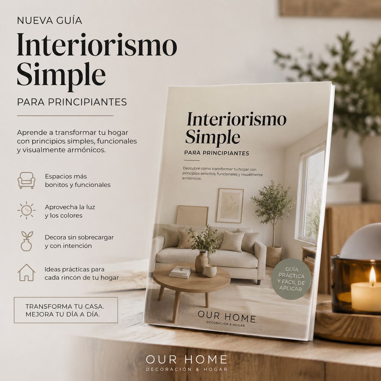 Guía simple de Interiorismo para transformar Tu Hogar